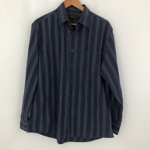 Men’s Tasso Elba Blue Button Down - Picture 1 of 4